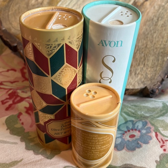 Vintage AVON 3 Set Talc Powder Skin So Soft Original Talc & ODYSSEY & TIMELESS - Picture 5 of 9